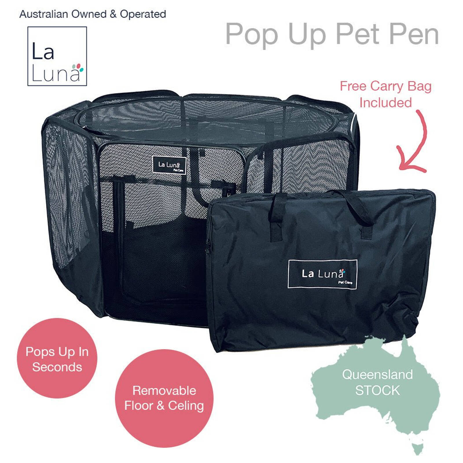 Portable Pop Up Pet Pen - AfterPay & zipPay Available
