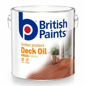 British Paints 8L Natural Oil Based Decking Oil
