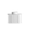 Attica Bentwood Heritage 750mm Matte White Curved Vanity With Carrara Stone Top