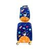 Costway Kids 18" Suitcase + 13" Backpack Travel Luggage Set Astronaut Pattern