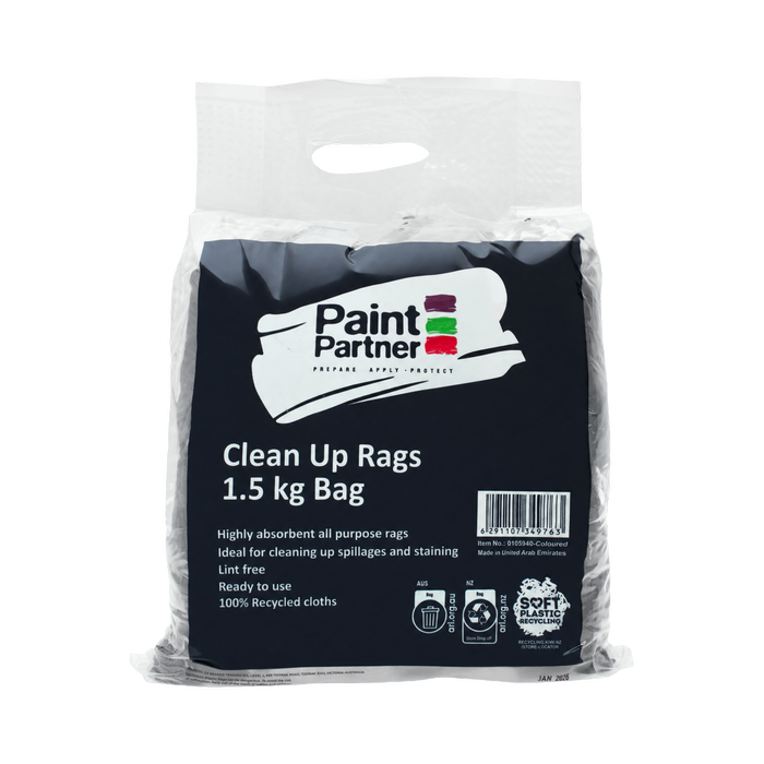 Paint Partner 1.5kg Coloured Rags