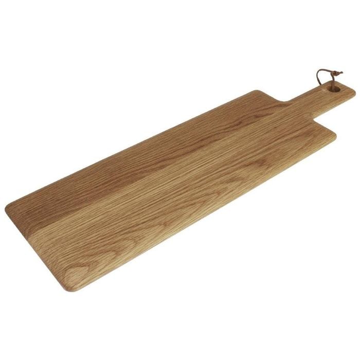 Olympia Wooden Board Oak Handled Medium Serving Paddle Platter