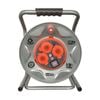 CordTech 30m 3 Socket Extra Heavy Duty Steel Cable Reel