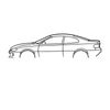 Ignite Laser Holden CV8 Monaro Silhouette Metal Wall Art Rustic Metal 23.6inch/60cm