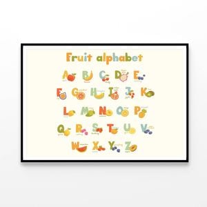 New (Laminated) Cute Alphabet for Kids Educational Chart Picture Print 60x90cm Poster