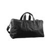 Pierre Cardin Rustic Leather Travel Bag Overnight Business Weekend Luggage Black