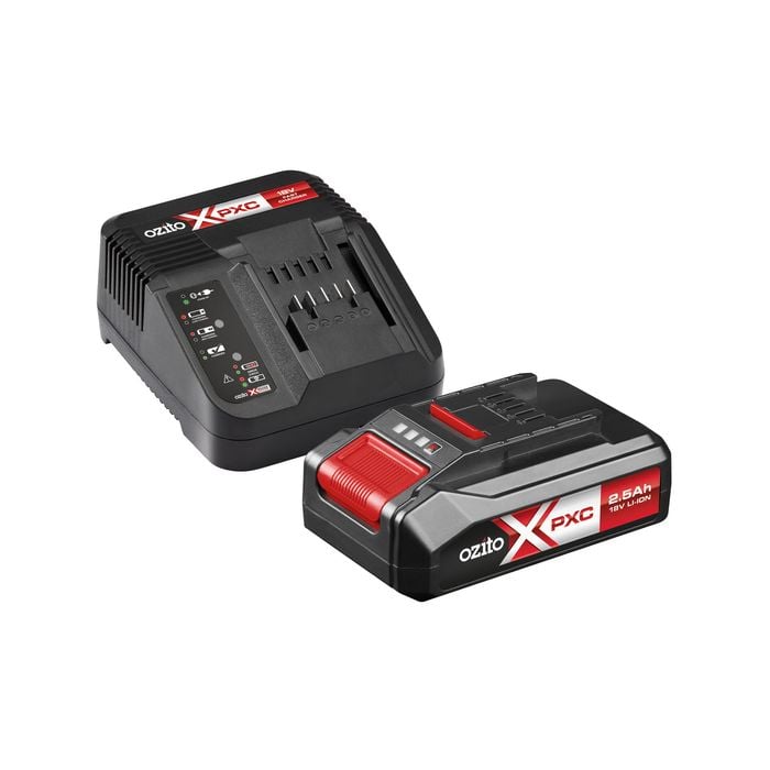 Ozito PXC 18V 2.5Ah Battery And Charger Pack