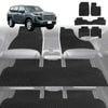 6D Diamond Car Floor Mats for Toyota LandCruiser 300 2021-Current-Ultimate Set-Black-Outback GT