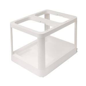 EzyStorage White Dual Revida Pull-Out Bin Frame