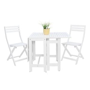 Tea 3pc Setting - White