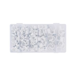 CLICK 180 Piece Cable Management Nail Clip Set