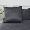 Dreamaker Matte satin Euro Pillowcase Charcoal