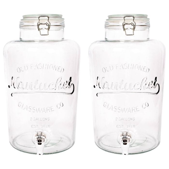 Rink Drink Glass Drinks Dispensers with Tap - 8.7L - Pack of 2