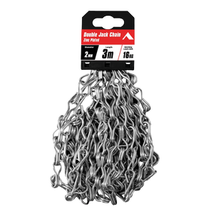 Pinnacle 2mm x 3m Zinc Plated Double Jack Chain