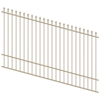 ProtectorAl 1201-2400W x 1500H Paperbark Spear Top Pool Fence Panel Raked Up to 15º