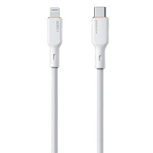 AUKEY CB-SCL1 Circlet CL USB-C to Lightning Silicone Cable 1M White