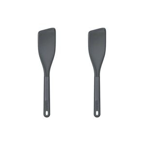 2PK Zyliss Easy Lift Turner Silicone Spatula Kitchen Utensil 6x30cm Grey