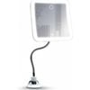 10x Flexible Magnifying Mirror with LED Light Settings - Rechargeable Gooseneck Makeup Mirror