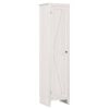 Costway 183cm Narrow Storage Cabinet Modern Single-door 4 Shelves