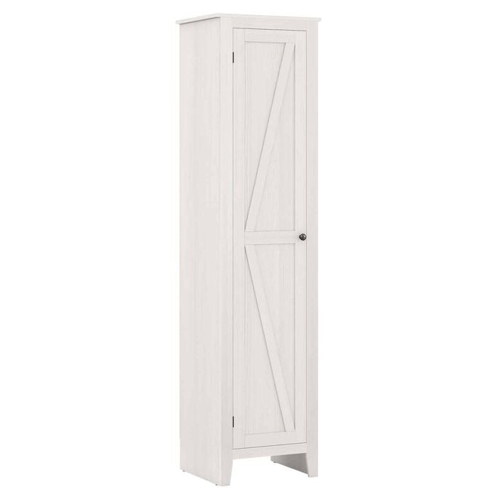 Costway 183cm Narrow Storage Cabinet Modern Single-door 4 Shelves