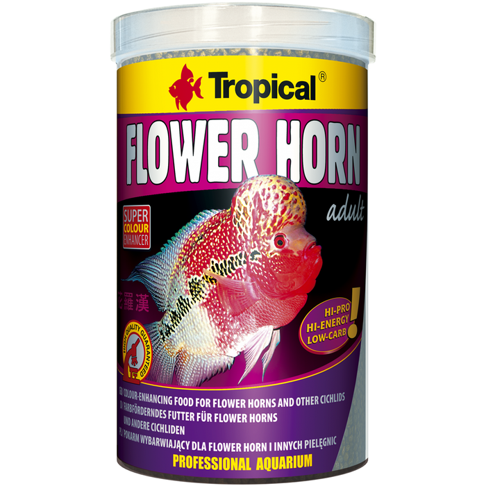 Tropical Fish Food Flower Horn Young Pellet 250ml