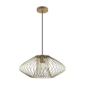 Cla Lighting Parrilla Interior Oval Cage Iron Pendant Light Od440mm Imitation Antique Brass