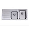 Clark Mantra 1.75 Right Hand Bowl Stainless Steel Sink 1TH With Board And Colander Set