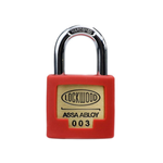 Lockwood 325 Series 35mm Padlock Fire Key with Red Silicone Jacket