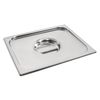 Vogue Heavy Duty Stainless Steel 1/2 Gastronorm Lid for Storing Cooking and Reheating