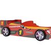 Racing Car Bed Frame with LED Lights Red - Single