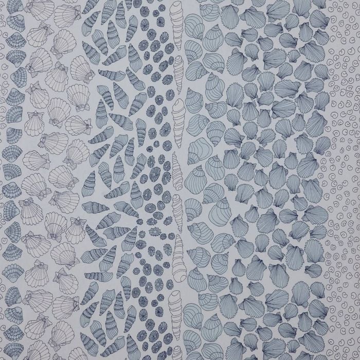 Wallpaper Trader Seashells, Ocean Blue