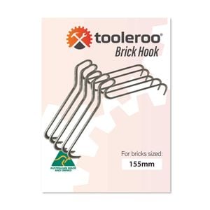 10 Pack 155-165mm (6-6.5") Brick Hooks - Wall Clips Hangers For Pictures Plants