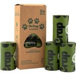 60pc Oh Crap Compostable/Biodegradable Dog Poop Bags 23 x 33cm