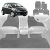 6D Diamond Car Floor Mats for Toyota Yaris 2005-2010-Full Set-Grey-Outback GT