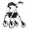 Tall & Strong Heavy-Duty Rollator Walker, Bariatric Mobility Aid - Champagne