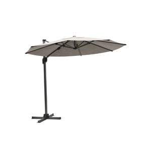 Coolaroo 3m Smoke Round Mindil Cantilever Umbrella