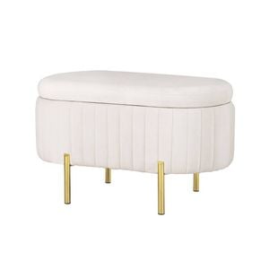 Artiss Storage Ottoman Velvet Oval