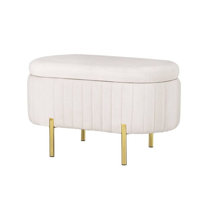 Artiss Storage Ottoman Velvet Oval