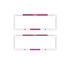 2x OFFICIAL NRL Brisbane Broncos Car Number Plate Frame Cover Surround NEW Logo