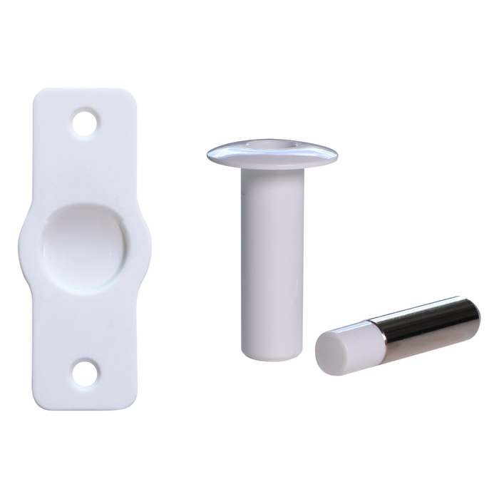 Fantom Hardware White Magnetic Barn Doorstop