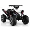 Costway Kid Ride On Atv Car 12v Quad Electric Vehicle Led 11km/h Black