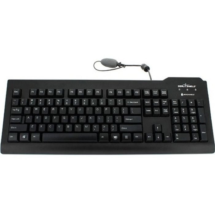 Seal Shield Silver Seal Ssksv207l Keyboard - Cable Connectivity - Usb Interface - English (us) - Black
