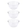 3PK Daily Bake Borosilicate Glass Mixing Bowl 19cm/1.5L - Clear