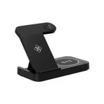Devanti 4-in-1 Wireless Charger Station Black