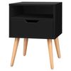 Bedside Table Black ALFORDSON