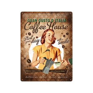Nostalgic-Art Large Sign Coffee House