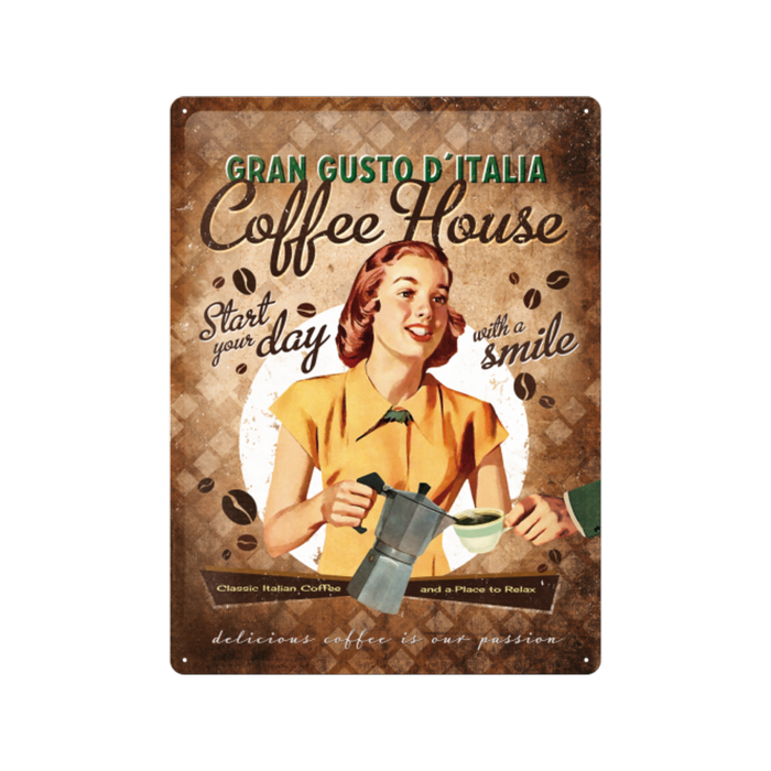 Nostalgic-Art Large Sign Coffee House