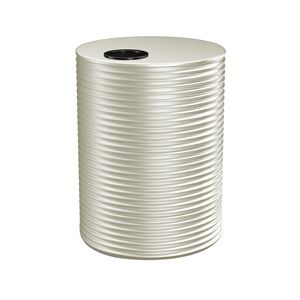 Kingspan 2000L Round Steel Water Tank - Surfmist 1200mm x 1860mm