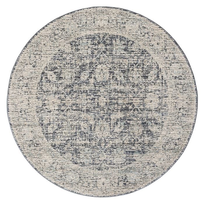 Aubre Contemporary Circular Rug - Aubre Charcoal 240 X 240 Cm