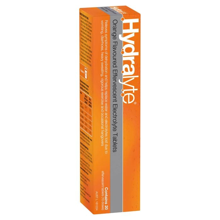 Hydralyte 20 Orange Effervescent Tablets HLEOR20^ - Bunnings Australia